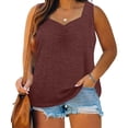 thumbnail image 2 of Birdeem Camisole pour Femmes Mode pour Femmes Couleur Unie Sans Manches à Col en V Camisole, 2 of 12