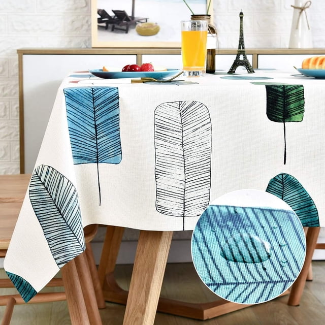 Fall Sunflower Vinyl Tablecloth Rectangle Plastic PVC Oilcloth Tablecloths Wipeable Table Cloth Cover for Foot Folding Tables Kitchen Dining Room Table Crafting x