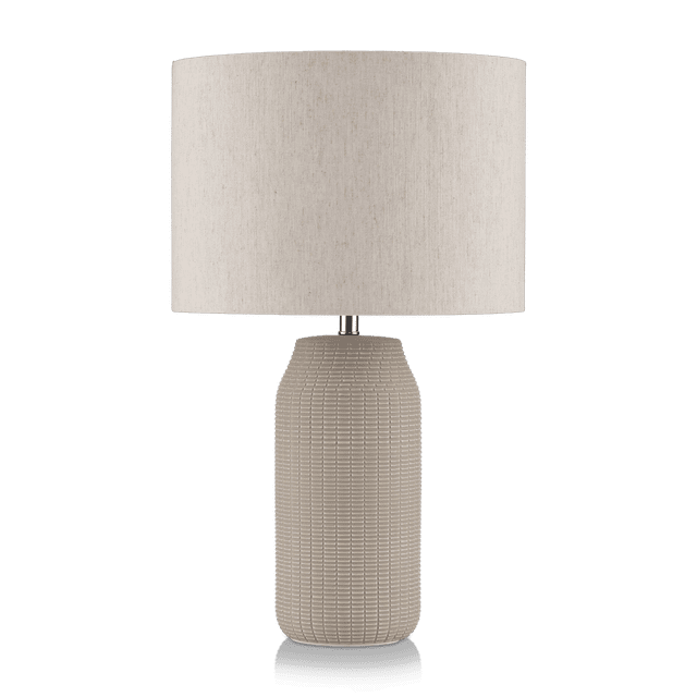 Bouclair Lampe de Table en Céramique à Motif Taupe