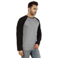 thumbnail image 2 of Inkmeso Men's Regular Fit Round Neck Shirt Solid Raglan Long Sleeve T-Shirts, 2 of 7