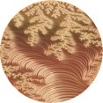 thumbnail image 1 of Ahgly Tapis d'Intérieur Lavable en Machine Carré Transitionnel Jaune Orange, 3 Pieds Carré, 1 of 7