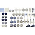 thumbnail image 1 of Tour d’ornement Holiday Time de 70 pièces en bleu, argent et blanc, 1 of 5