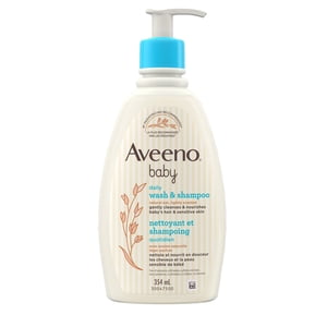 Aveeno Laver quotidiennement le bébé & Shampooing bébé cheveux & Nettoyant sensible de la peau avec l'avoine naturelle sans paraben & Phthalate Sans sulfates et sans colorant - 354 mL