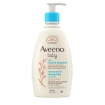 Aveeno Baby Daily Wash & Shampoo baby’s hair & Sensitive Skin Cleanser with Natural Oat Paraben Free & Phthalate Free, sulfates-free and dye-free - 354 mL