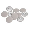 thumbnail image 1 of Unique Bargains 10pcs 48L Fabric Cloth Covered Button 30mm Round Metal Shank Sewing Buttons for Suits Dress Blouses, Beige, 1 of 5