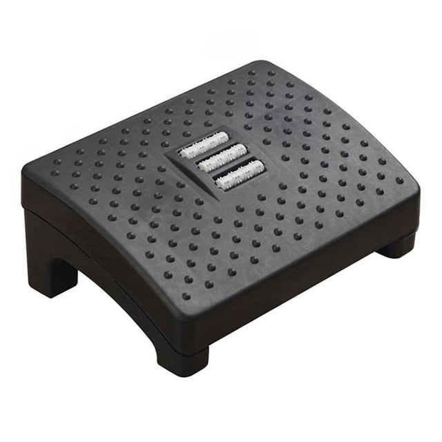 simhoa Repose-Pieds Baosity Solide Chaise de Bureau Gaming Tabouret à Angle d'Inclinaison Massage Antidérapant Noir