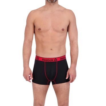 Reebok Men's Underwear 3 Pack Performance Short Length Boxer Briefs