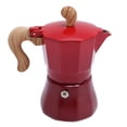 thumbnail image 1 of Aluminum Alloy Coffee Pot, Italian Coffee Maker 150ml Single Valve Coffee Pot 3 Cups with Coffee Distributor Spoon Paper Filter, Convenient Home Brewing Tool, 1 of 7