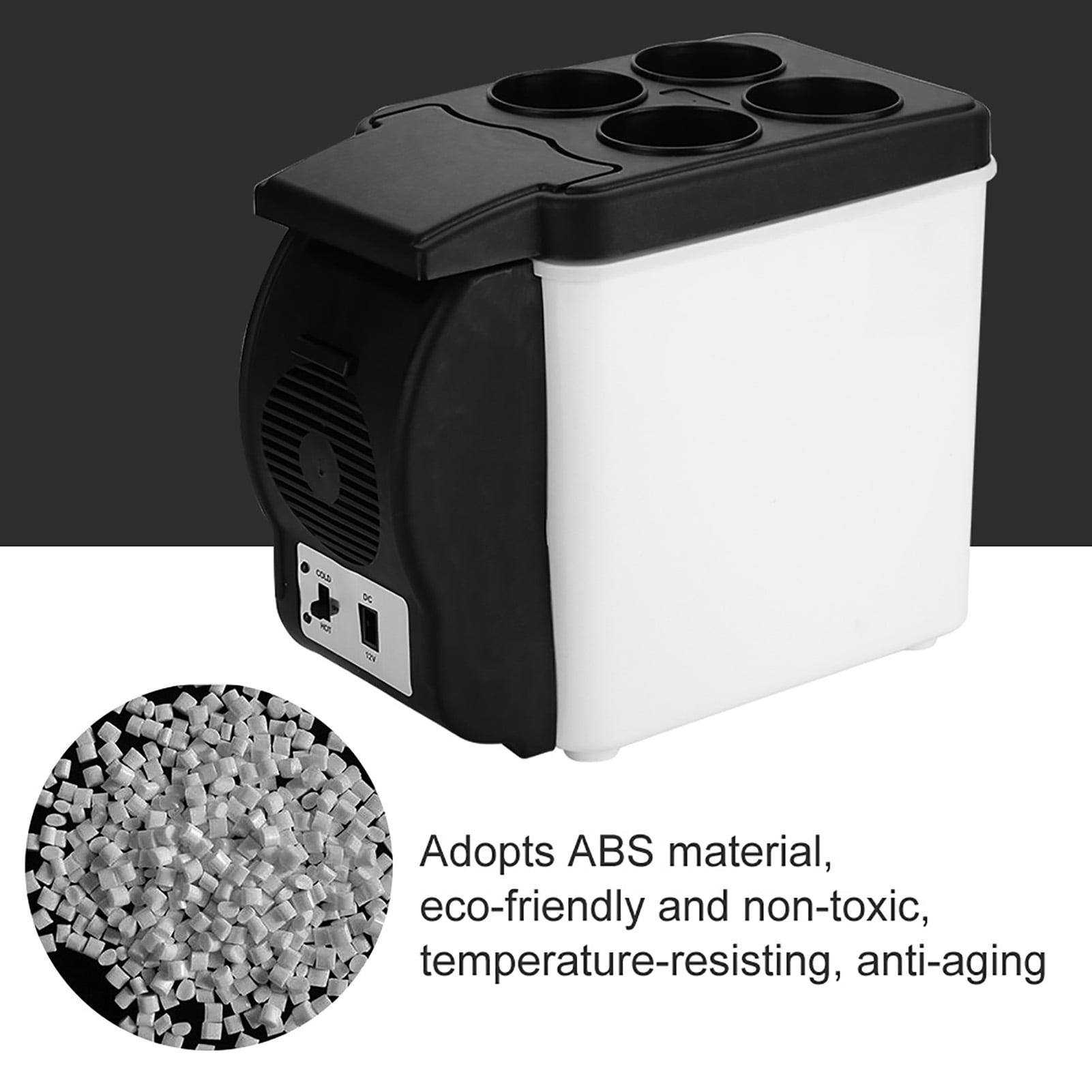 Portable Desktop Fridge, Durable Car Refrigerator, for Home Office
