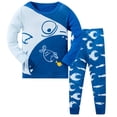 thumbnail image 1 of MIASHUI Boys Pajamas Cotton Planet Pjs Toddler 2 Piece Sleepwear Kids Clothes Set,Blue,6-7 Years, 1 of 4