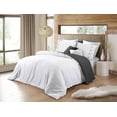 thumbnail image 2 of Swift Home Reversible Ultra Soft Solid Duvet Cover Set with Decorative Button Closure, King, White, 2 of 3
