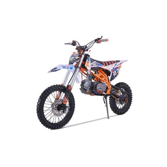 TAO MOTOR 125cc DB-27 GAS DIRT BIKE automatic engine Kick Start 17inch front wheels 14inch rear wheels (Assembly Required), Orange