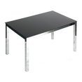 thumbnail image 1 of Better Home Products Elliott Table à Manger en Métal en Verre Trempé, Fini Chrome, 1 of 7