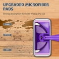 thumbnail image 4 of HEEYGEY 3 Packs Reusable Mop Pads Compatible for Swiffer WetJet Mop, Wet Jet Pads Refills Machine Washable WetJet Mopping Pad Refills for Floor Cleaning Wet & Dry Use, 4 of 6