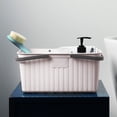 thumbnail image 4 of Bdday Storage Totes Bath Basket Portable Toiletry Basket Bathroom Plastic Toiletry Storage Basket Draining Bath Basket Bath Storage Basket Small Basket, 4 of 7