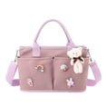 thumbnail image 1 of Diaper Bag For Infant Large Capacity Pockets Wrap Straps For Stroller Pendant Bear Brooch Infant Bottle Diaper Postpartum Infant Pack, 1 of 5