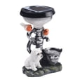 thumbnail image 2 of Outdoor Garden Dwarf Statue-resin Statue Lighting Rabbit Squirrel Solar Led Light Welcome Sign Gnome Yard Lawn Large Figurine, 2 of 11