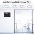 thumbnail image 4 of Time Attendance,Palm Print Employees Support Time Attendance Support Usb Support Twirltide Restaurant Office Suitable Restaurant Office Data Suitable Attendance Time Clock Support Palm Usb Port Data, 4 of 6