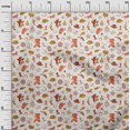 thumbnail image 3 of oneOone Georgette Viscose Orange Fabric Cowboy Sewing Craft Projects Fabric Prints By Yard 42 Inch Wide, 3 of 5