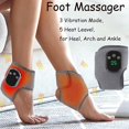 thumbnail image 2 of Foot Massager, Wireless Portable Heel, Arch & Ankle Wrap, 3 Vibration Modes with 5 Heat Levels, 2-Pack, 2 of 7