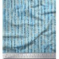 thumbnail image 1 of Soimoi Blue Rayon Fabric Brush Stroke & Lines Abstract Print Fabric by Yard 42 Inch Wide, 1 of 3