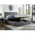 thumbnail image 1 of Grey Fabric Storage Bed w Hydraulic Lift - Queen, 1 of 2
