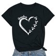 thumbnail image 1 of T-shirt Décontracté à Col Rond et Manches Courtes Imprimé Arbre de Noël pour Femmes, 1 of 1