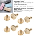 thumbnail image 4 of Brass Binding Rivet Screw Set, Leathercraft Rivets Metal Rivet Button Stud DIY Crafts Tubular Fasteners Binding Rivet Flat Type Brass Rivet for Leather Fabric Crafting Pack of, 4 of 7