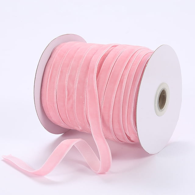TopLLC Velours 1 cm Ribbon Flocage Ribbon Velours Bijoux Bricolage Ribbon Accessoires Nœud Ribbon 50 Yards