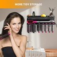 thumbnail image 4 of Jinsinto Support Mural pour Accessoires de Styler Dyson Airwrap, Étagère de Rangement Sans Perçage avec Colle pour Dyson Airwrap, Étagère de Rangement Multifonctionnelle pour Salle de Bain, 4 of 5