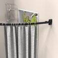 thumbnail image 3 of Misounda Curved Shower Rods, 55-79 Inch Adjustable Shower Curtain Rod , Stainless Steel Shower Rods Need To Drilling Installation for Bathroom, Bathtub, Cloakroom, Black, 3 of 7