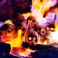 thumbnail image 4 of YIMWNYI 2Pcs Decorative Skull Ceramic Props, Halloween Party Decorations, Fire Pit Accessories, Reusable Burning Skull, Unique Home Décor, Realistic Fire Effects, 4 of 9