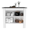 thumbnail image 4 of TUHOME Cala Kitchen Island  Engineered Wood Kitchen Islands in  Multi-color, 4 of 8