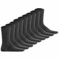 thumbnail image 1 of Hudson Unisex Sneaker Socks, 9-Pack - Simply, Short Socks, Solid Color Grey mottled 35-38 (UK 3-5), 1 of 3
