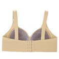 thumbnail image 4 of Bigersell Bras for Women Full-Coverage Wire-Free Bra Style T-10 Non-Slip Support Bra T-10-Beige, 4 of 4