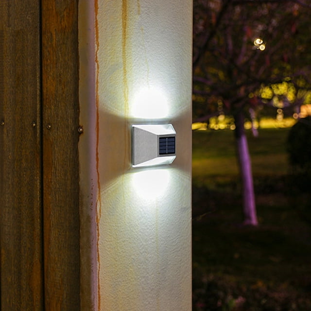 Solar Lights Outdoor Patio Decorative Stair Steps Lights Plastic High Transmittance High Brightness Lights