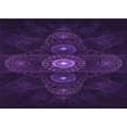 thumbnail image 1 of Ahgly Company Machine Washable Indoor Rectangle Transitional Deep Purple Area Rugs, 2' x 3', 1 of 7