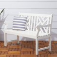 thumbnail image 3 of Vifah Bradley Outdoor Bench in White, 3 of 5