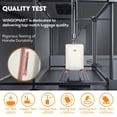 thumbnail image 4 of WINGOMART Ensemble de Bagages 3 Pcs Léger Durable PC+ABS Rigide, Roues Doubles Pivotantes, Cadenas TSA - 20 Po/24 Po/28 Po, 4 of 6