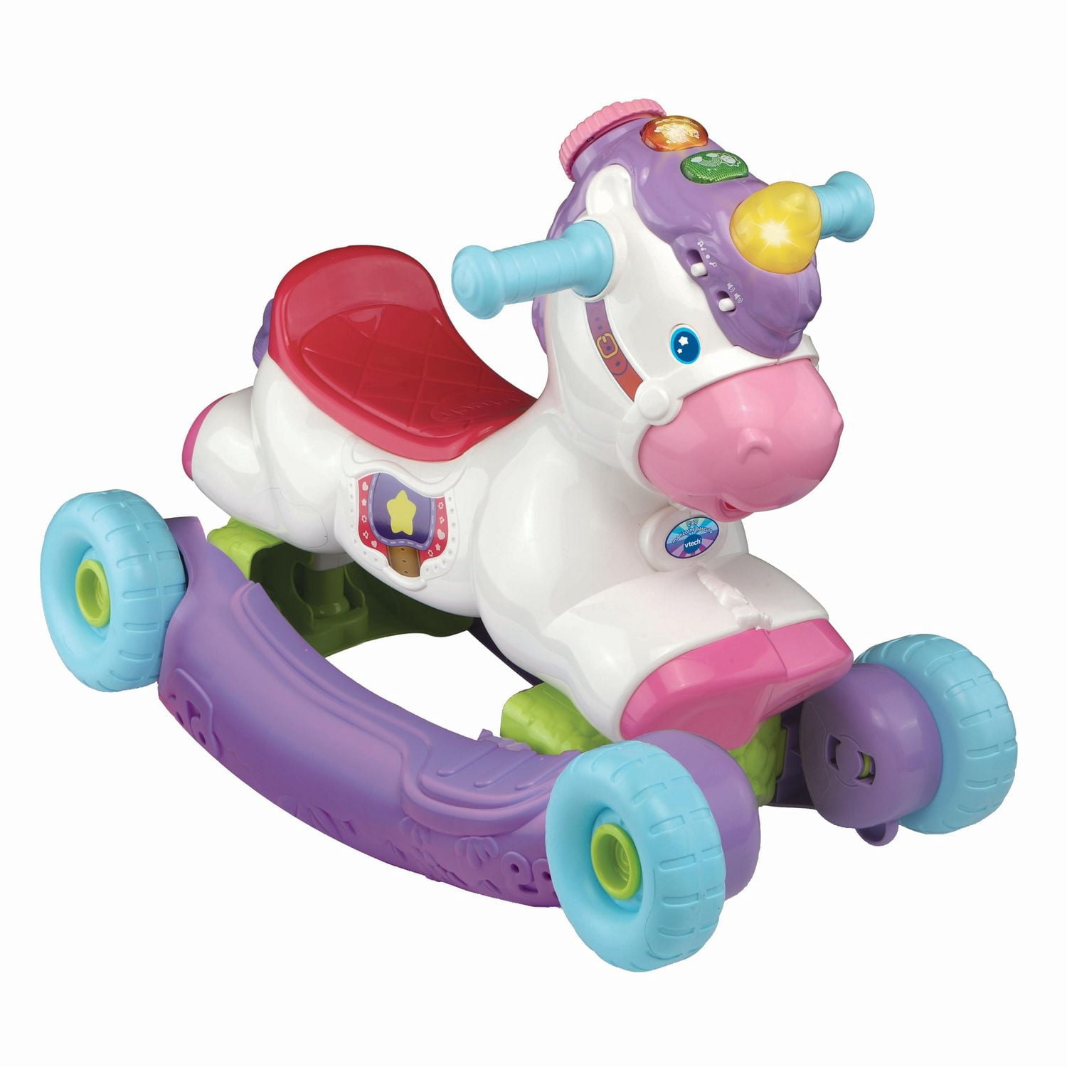 VTech Cléo ma licorne basculo - Cheval à bascule et jouet à chevaucher- Version française, 12-36 Mois