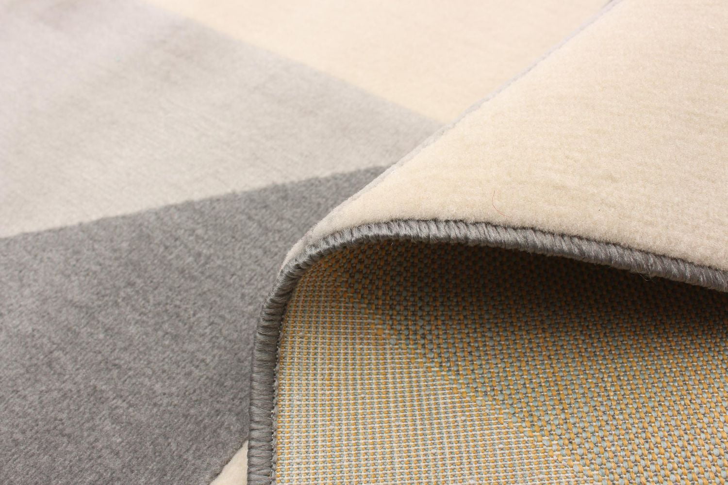 ECARPET Modern Area Rug for Dining Room, Living Room, Bedroom or Den Delta Grey