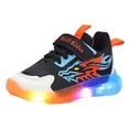 thumbnail image 1 of DXOUPM Espadrilles pour Enfants pour Filles Chaussures à Lumières LED Tout-Petits Marche Course Espadrilles Légères, 1 of 2