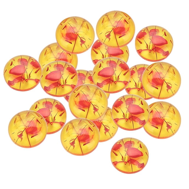 simhoa 20x Resin Round Amber flatback Scrapbooking Phone Shell Decoration DIY Craft 10mm