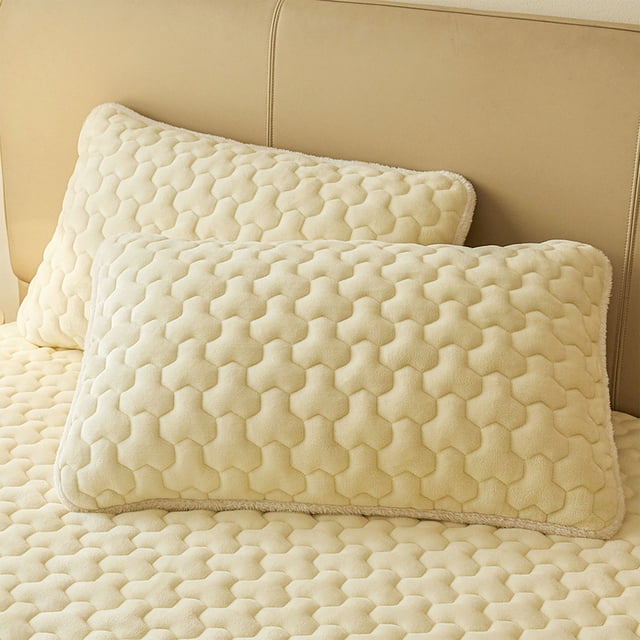 Birdeem Winter Warm Pillowcase,Thermal Insulated Pillow Cover,Extra Large Size Soft Velvet Material,for Cold Weather Bedding,Pillowcase for Fall and Winter