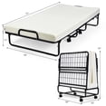 thumbnail image 2 of Patiojoy Lit Pliant avec Matelas en Mousse Mémoire Lit d'Appoint Pliant Lit de Jour, 2 of 10