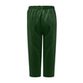 thumbnail image 5 of Penkiiy Women's Casual Wide Leg Capris, Army Green, S, 5 of 5