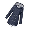 thumbnail image 1 of Decodeary Veste à Capuche Douce pour Femme Imperméable Manteau de Pluie Extérieur Vert S, 1 of 4