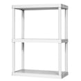 thumbnail image 1 of Gracious Living 3 Shelf Set Height Light Duty Storage Unit, White (2 Pack), 1 of 10