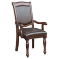 thumbnail image 2 of Homelegance Lordsburg Collection Fauteuil à Accoudoirs, Brun Foncé (Ensemble de 2), 2 of 8