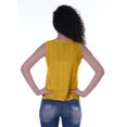 thumbnail image 2 of Moomaya Haut Sans Manches Uni pour Femmes Blouse en Schiffli Tunique Décontractée d'Été, 2 of 6